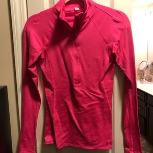 Hot pink quarter zip